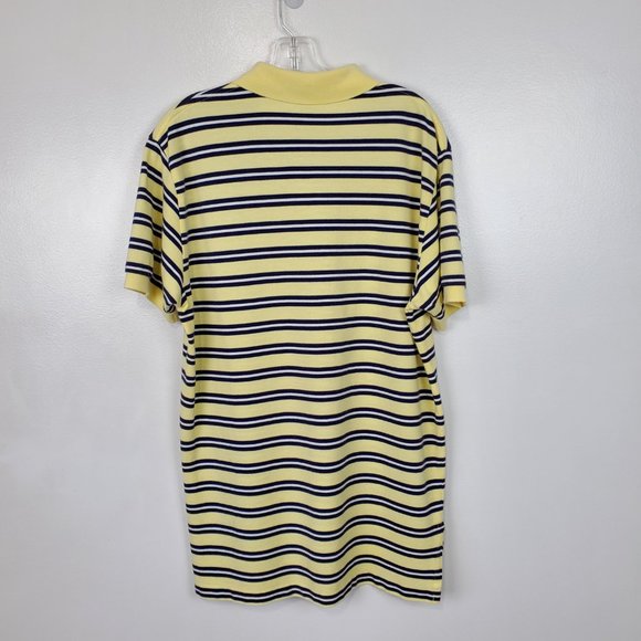 Polo by Ralph Lauren Preppy  Short Sleeve Striped Cotton Polo Shirt Size M - Picture 4 of 9